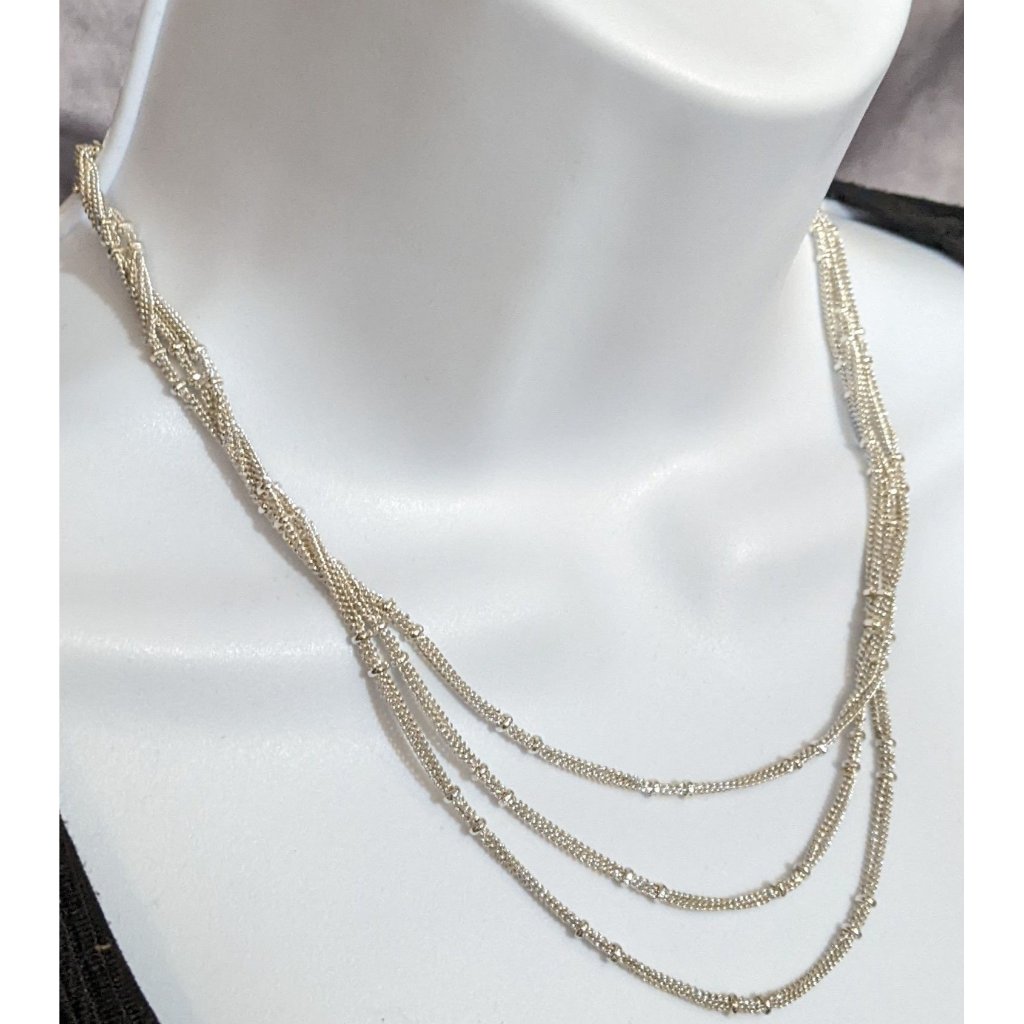 Liz Claiborne Multi Strand Multi Layer Necklace 16$